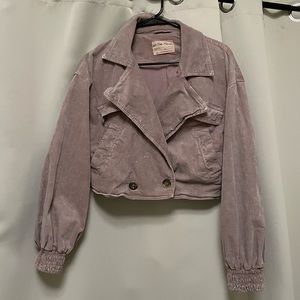 Corduroy bomber jacket